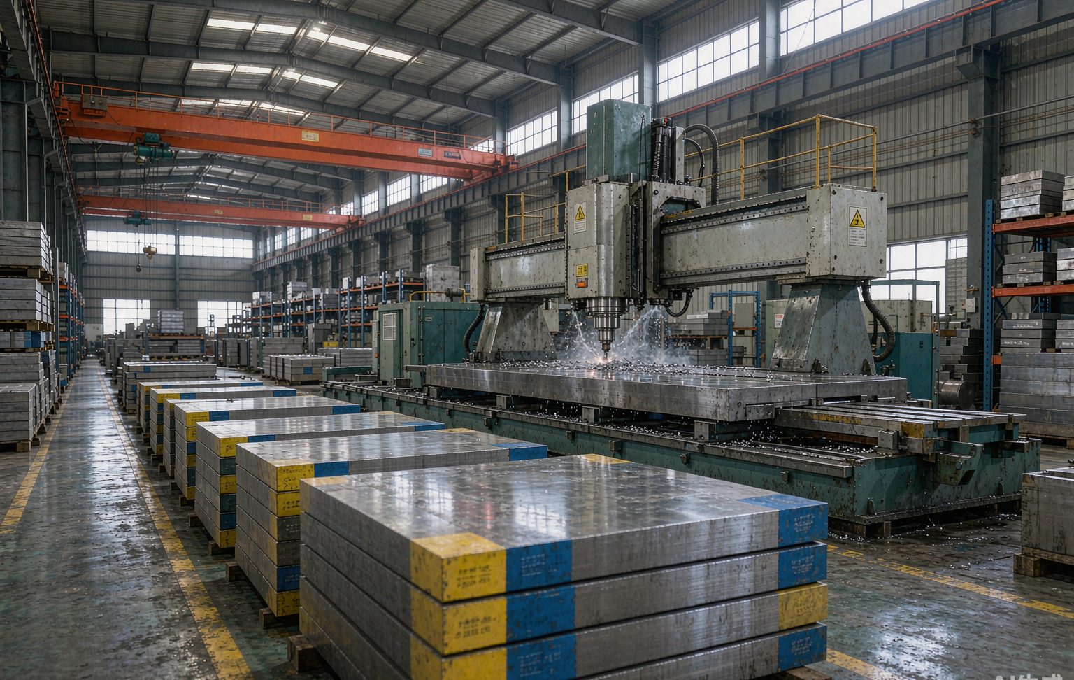 Steel stockyard